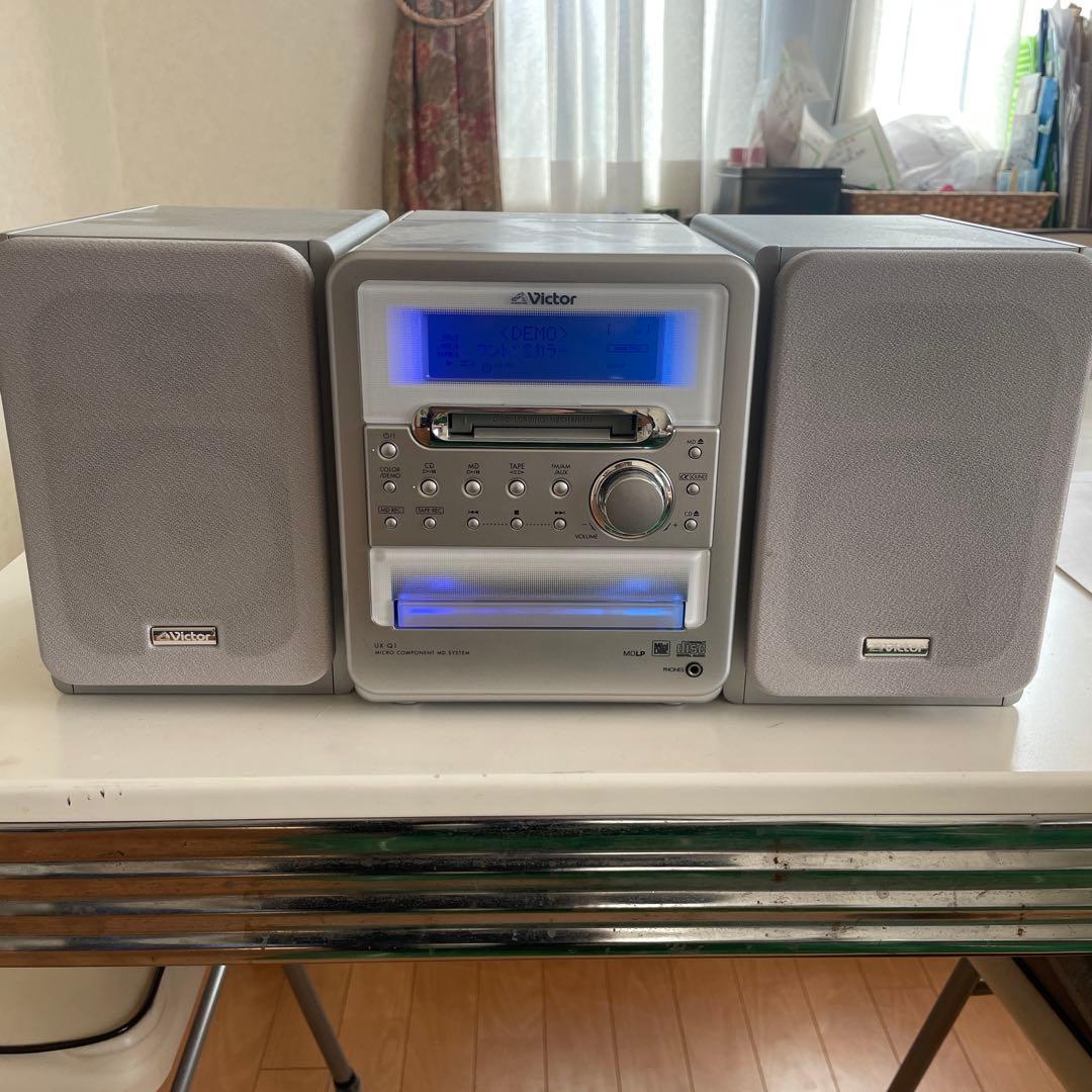 Victor UX-Q1 コンポ CD MD カセットデッキ