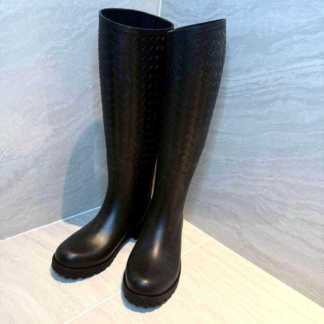 リ*ン様 【美品】 BOTTEGA VENETA ロングブーツ レインブーツ　3