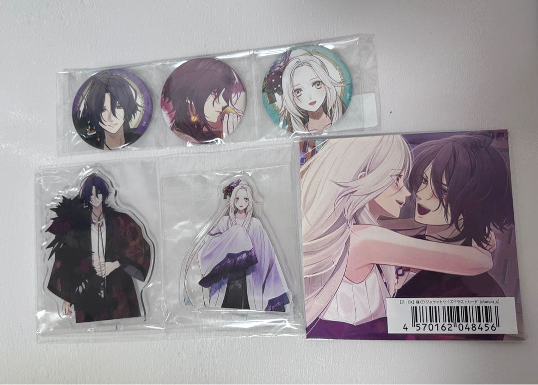 オランピアソワレ catharsis ebten アクリルスタンド 缶バッジ 縁