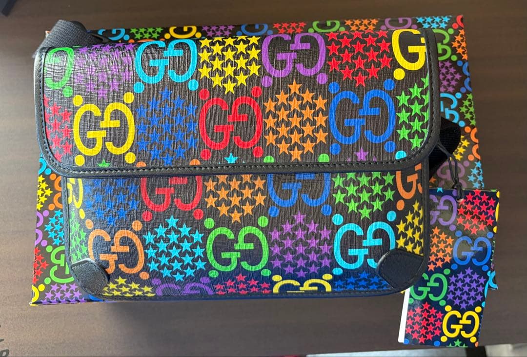 も*ろ様 t*)様 GUCCI GGサイケデリック ベルト ボディバッグ ウエス