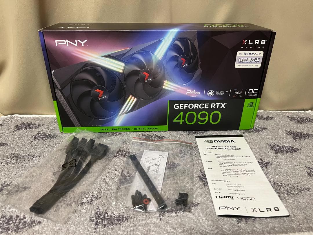 グラフィックボード・グラボ・ビデオカード PNY GeForce RTX4090 24GB XLR8 Gaming