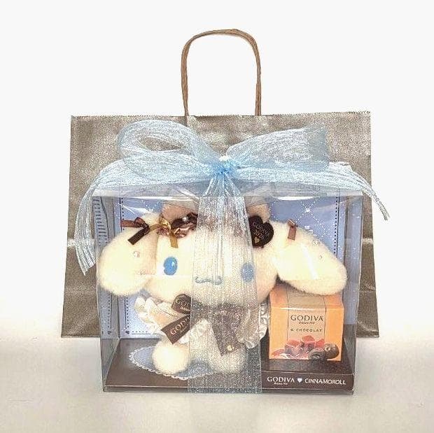 【新品未開封】 GODIVA シナモロール 2026 ぬいぐるみ 手提げ袋つき