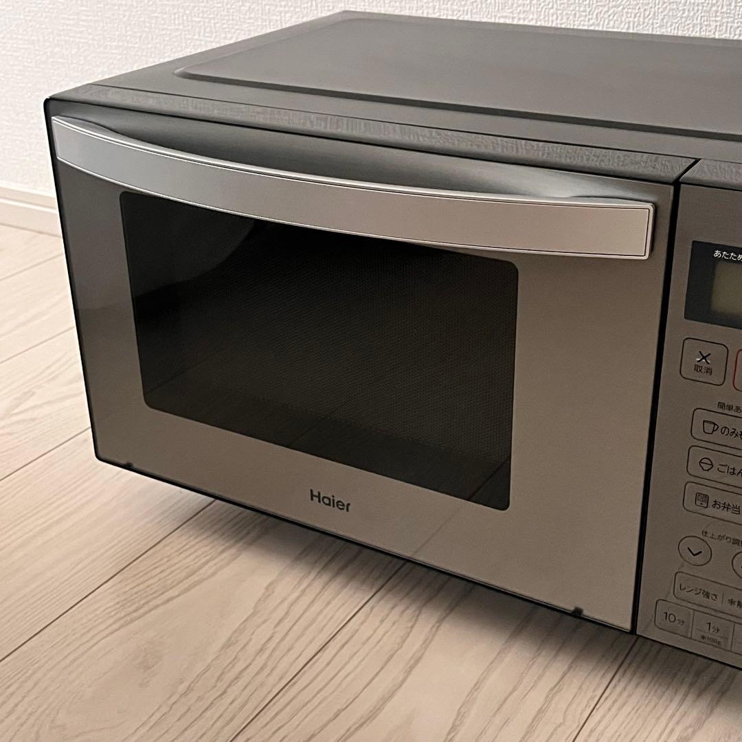 【美品】Haier 電子レンジ JM-XP2FH18G ヘルツフリー 21年製