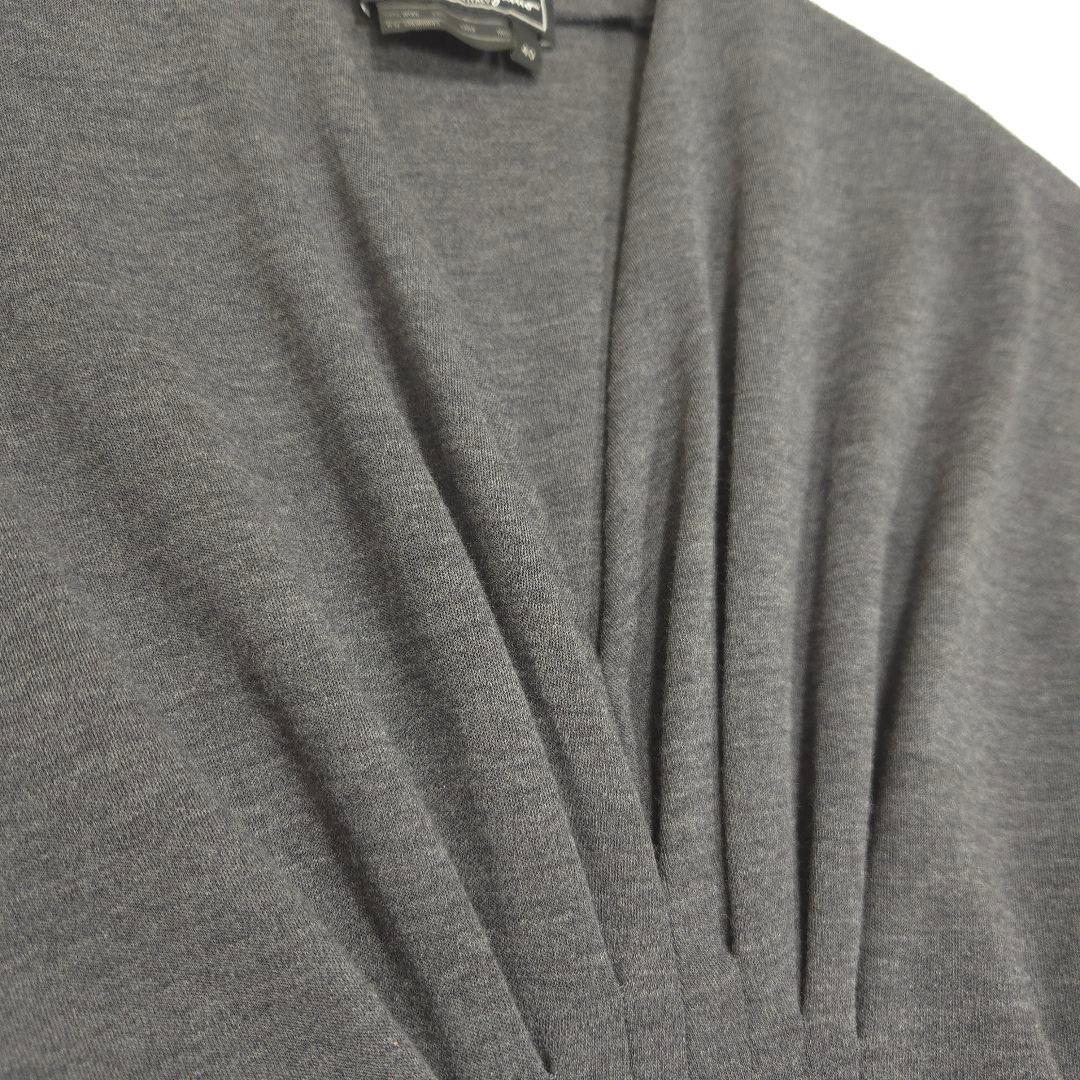 Salvatore Ferragamo 40 ワンピース ロング 半袖 Vネック