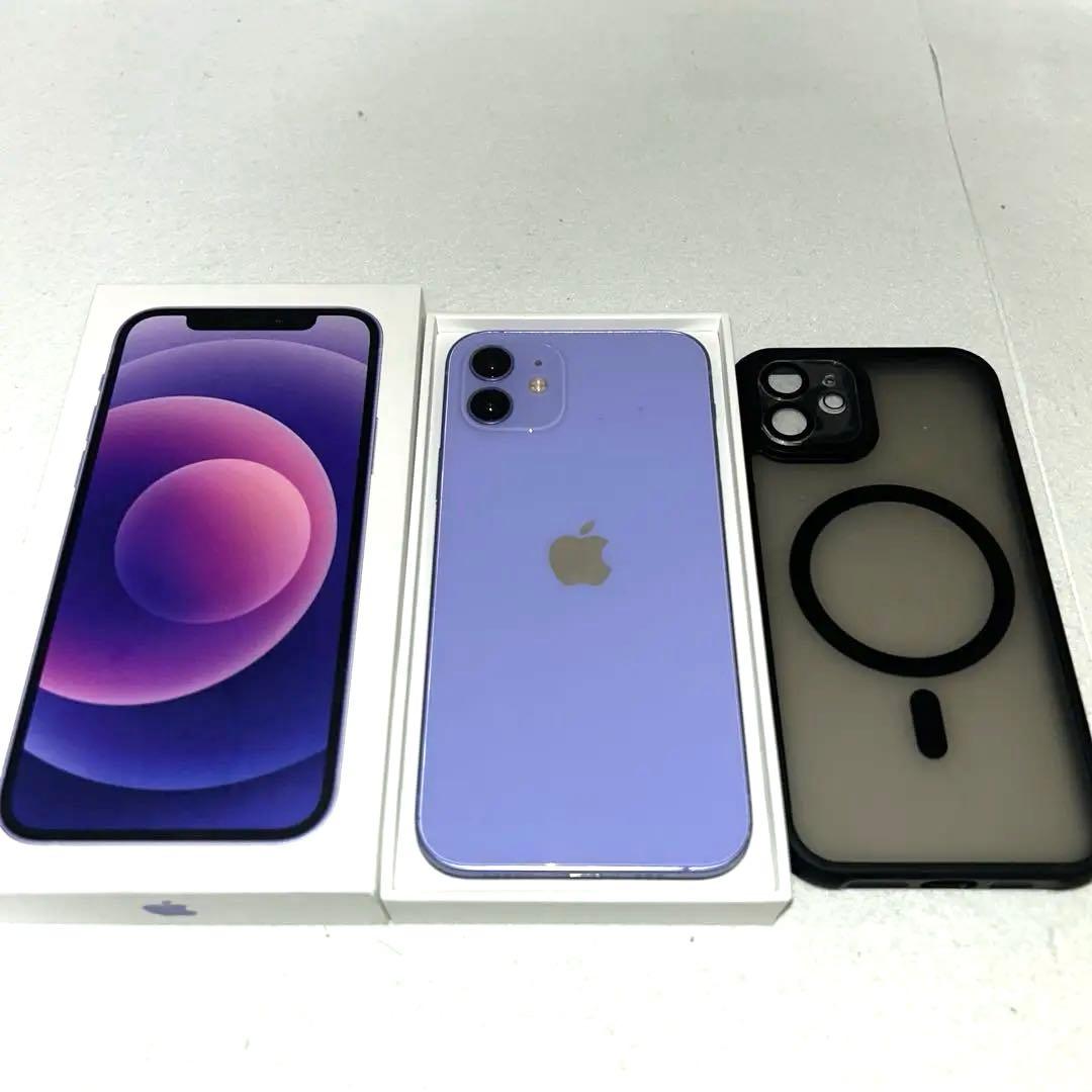 Apple iPhone 12 パープル 64GB ケース フィルム付き