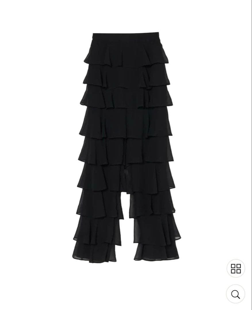 【完売品】sahara ティアードパンツ ブラック