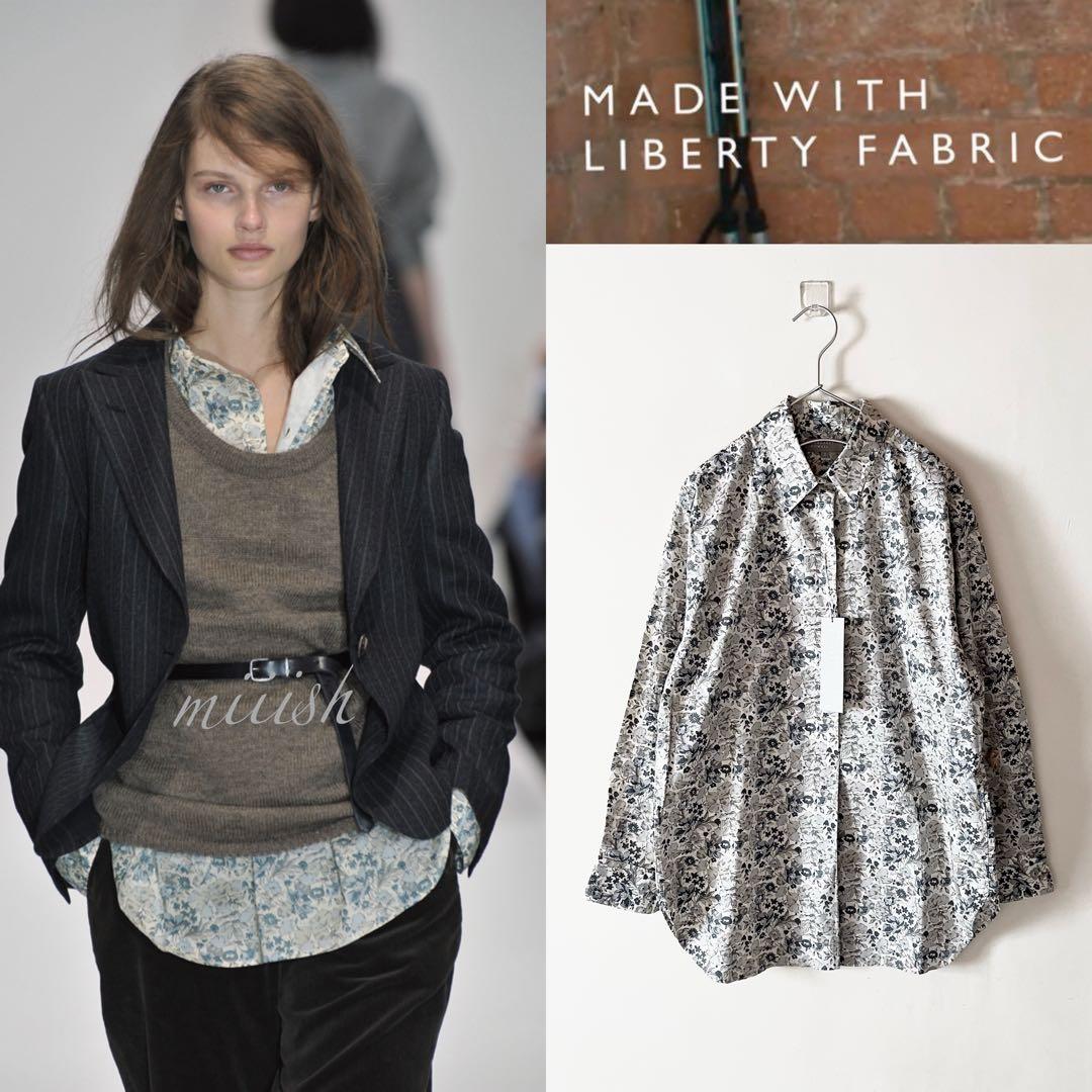 新品タグ付 マーガレットハウエル×リバティ レギュラーカラーシャツ