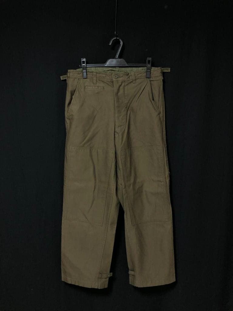 70s ヴィンテージ◆オランダ軍 実物 ダブルニー パンツ ユーロミリタリー
