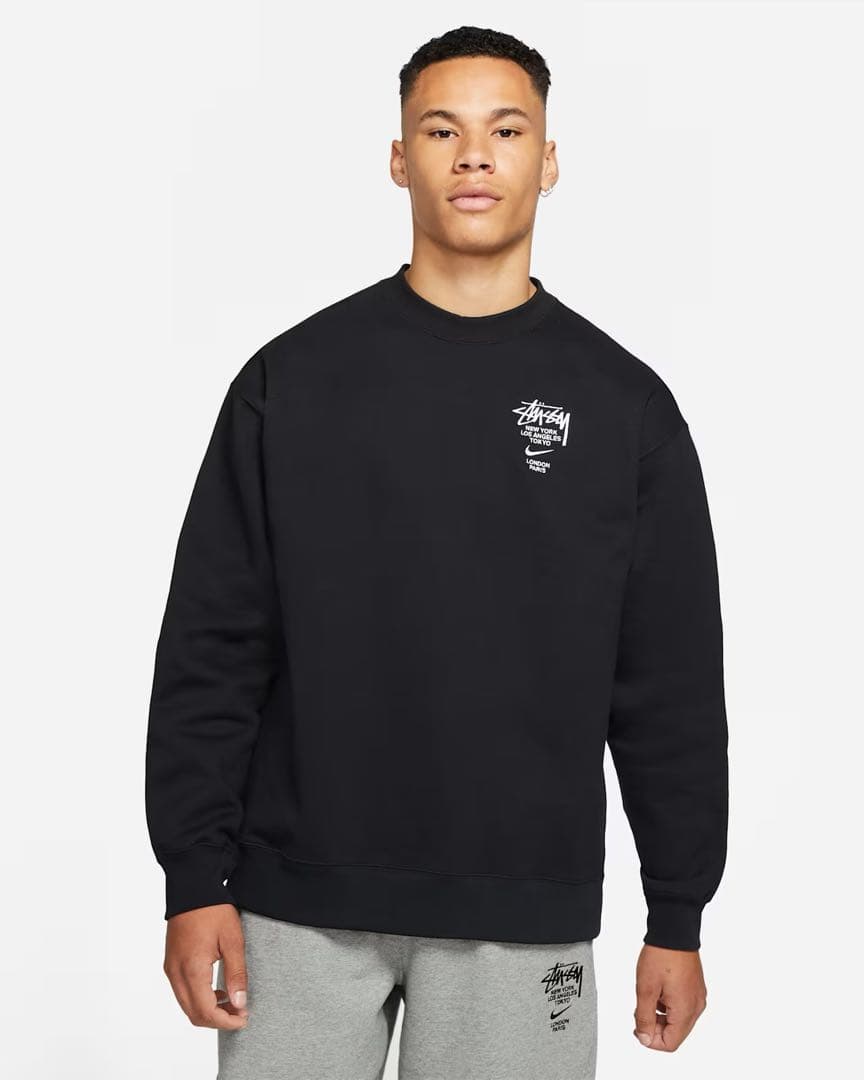 Nike Stüssy コラボ トレーナー L ブラック