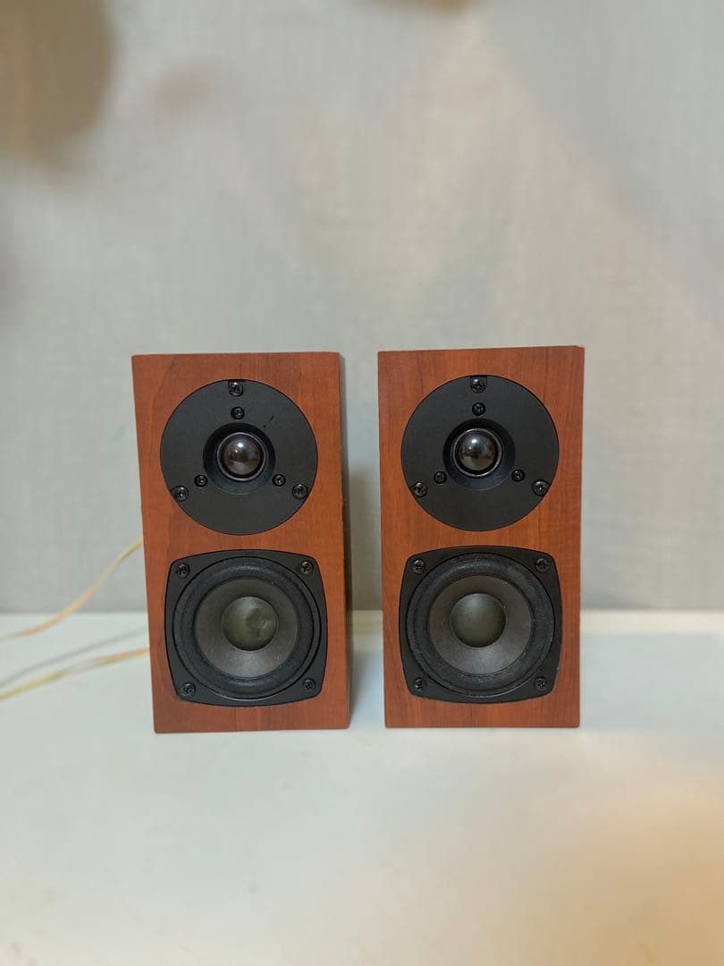 Fostex P802-S スピーカー　アンプセット　木目調　ブックシェルフ