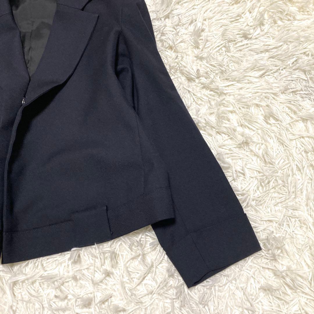 美品✨ヨウジヤマモト　クロップドジャケット　変形　S 黒　ウール　archive