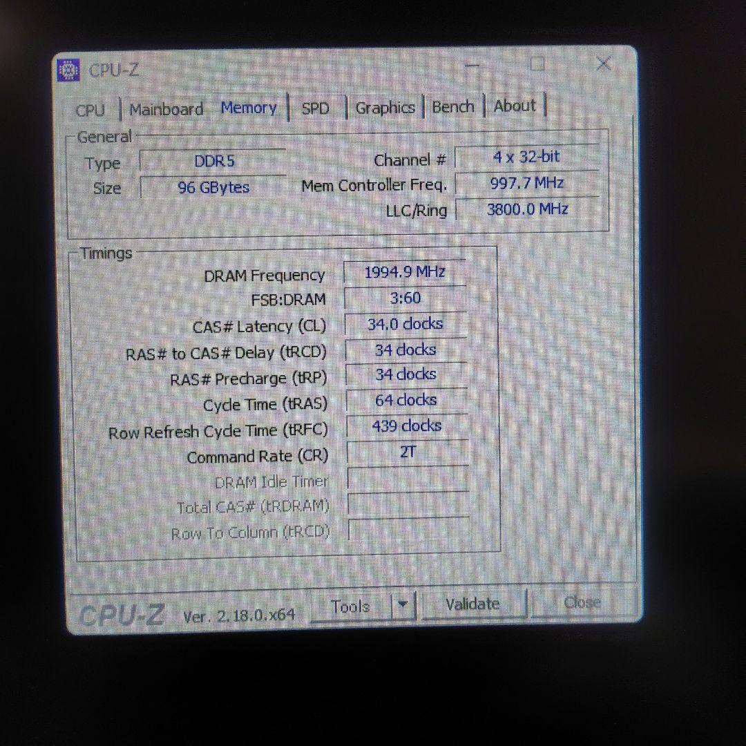 CORSAIR DDR-5 6000Mz 48G×2枚