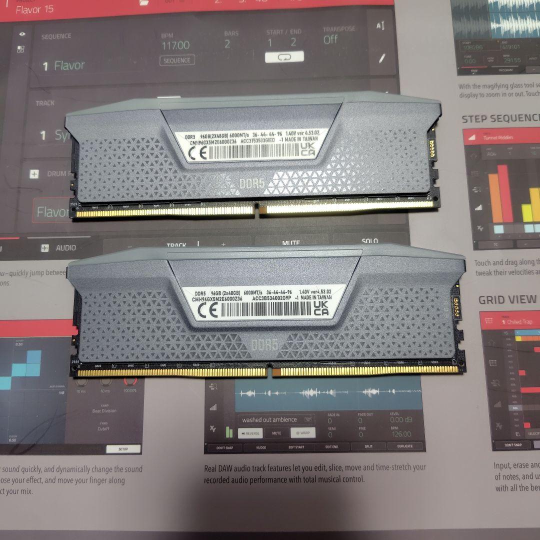 CORSAIR DDR-5 6000Mz 48G×2枚