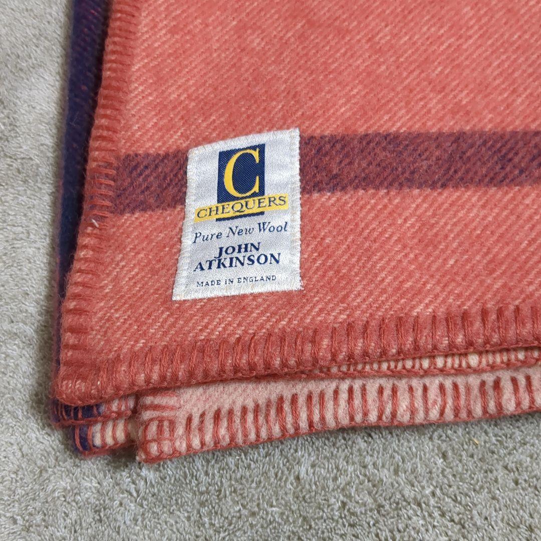 ジョン・アトキンソン チェック柄ウールラグ　コンランショップ