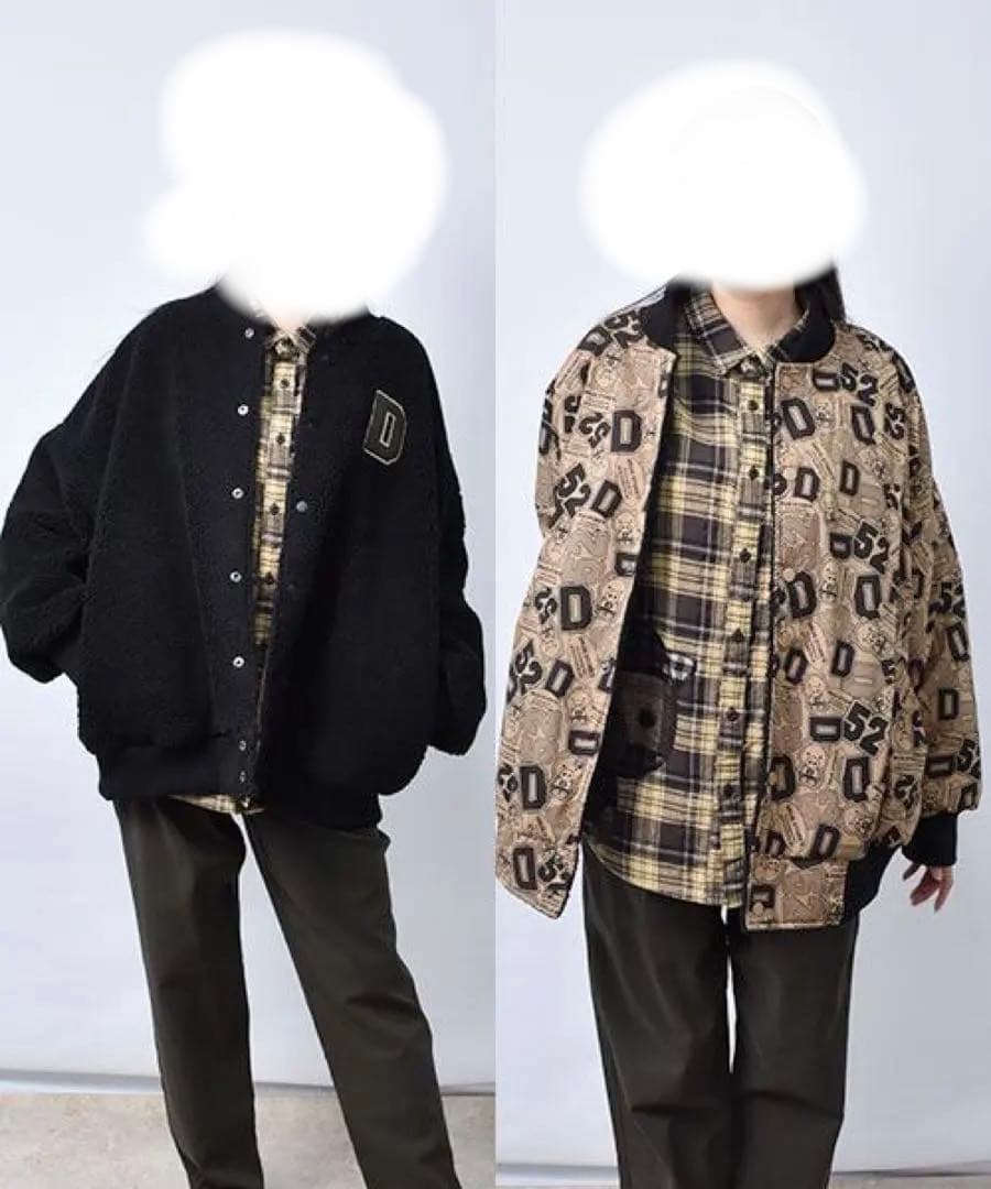 ドラッグストアーズ新作完売リバーシブル中綿ボアアウター新品タグ付きF