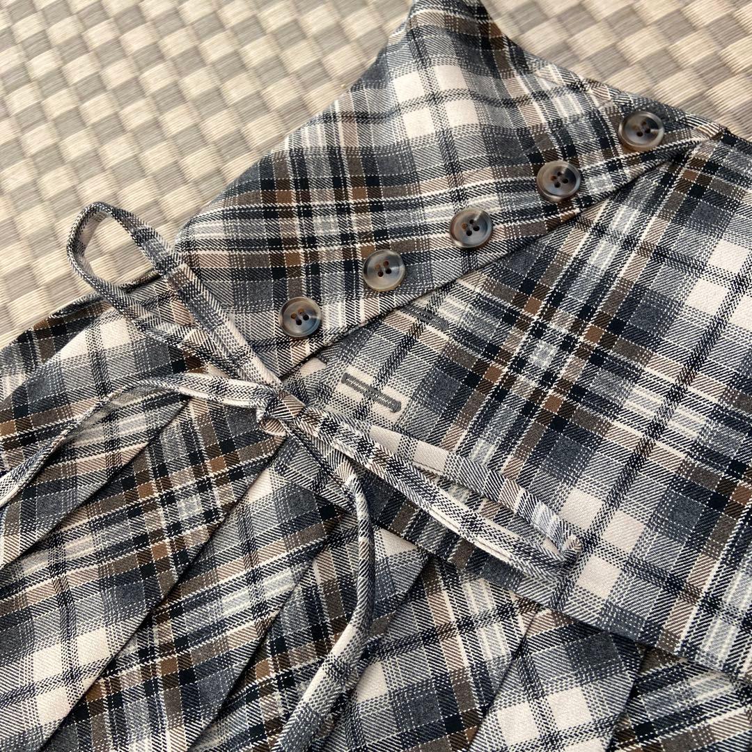Jade highwaist mini skirt check 新品　S
