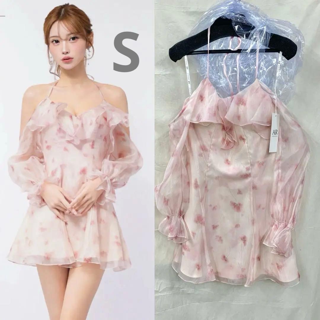 ピンクAR26801 AngelR キャバドレス　ローブドフルール　ブリエ系