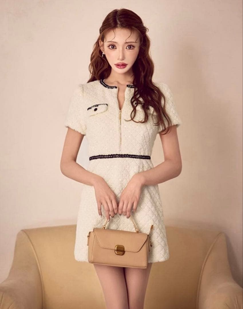 【美品タグあり】sugar DetailedKnitMiniDress