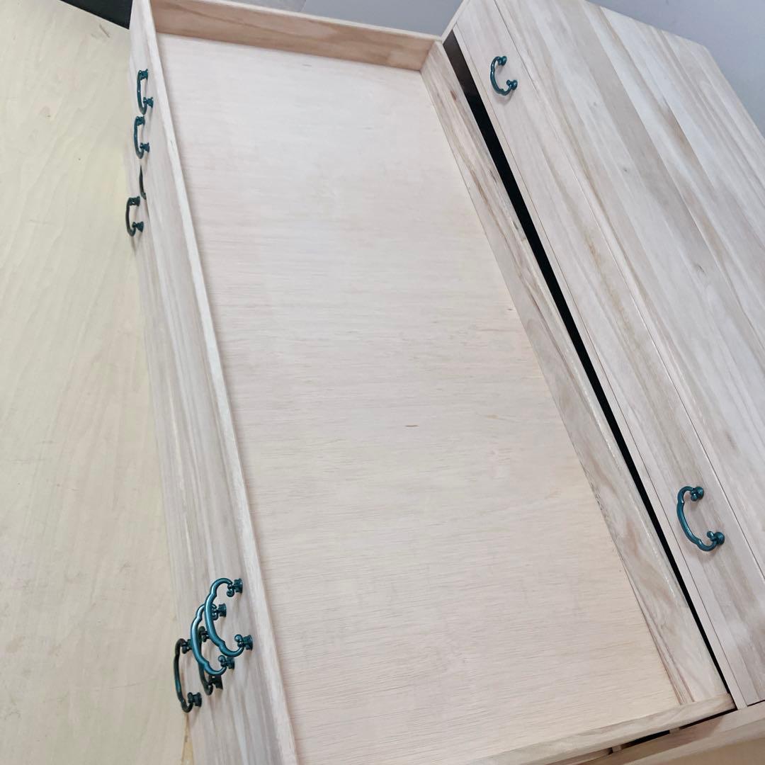 桐箪笥　桐タンス 5段　着物たんす　和装　収納　幅95×高さ43×奥行き44cm