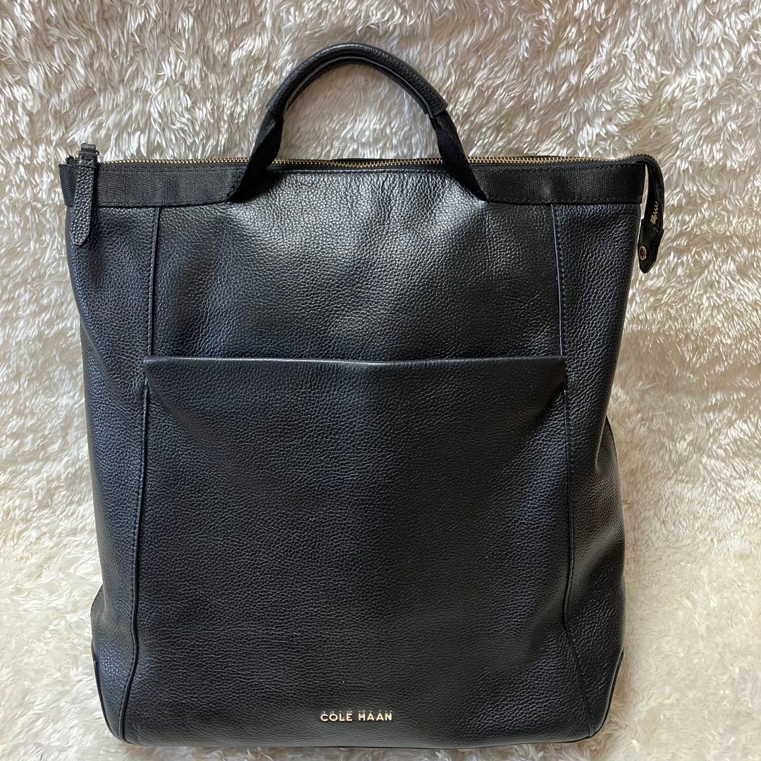 コールハーン　コンバーチブル　リュック　バックパック　シボ