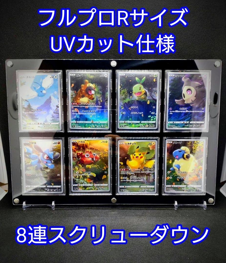 アクリルフレーム 黒【UVカットネジ式8連スクリューダウン】