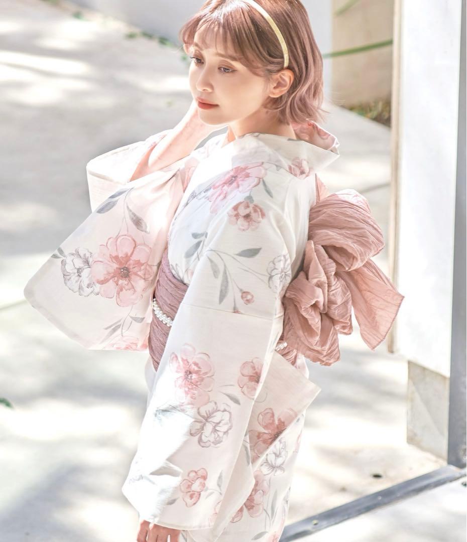 Dita浴衣　桜梅桃李 腰紐なし