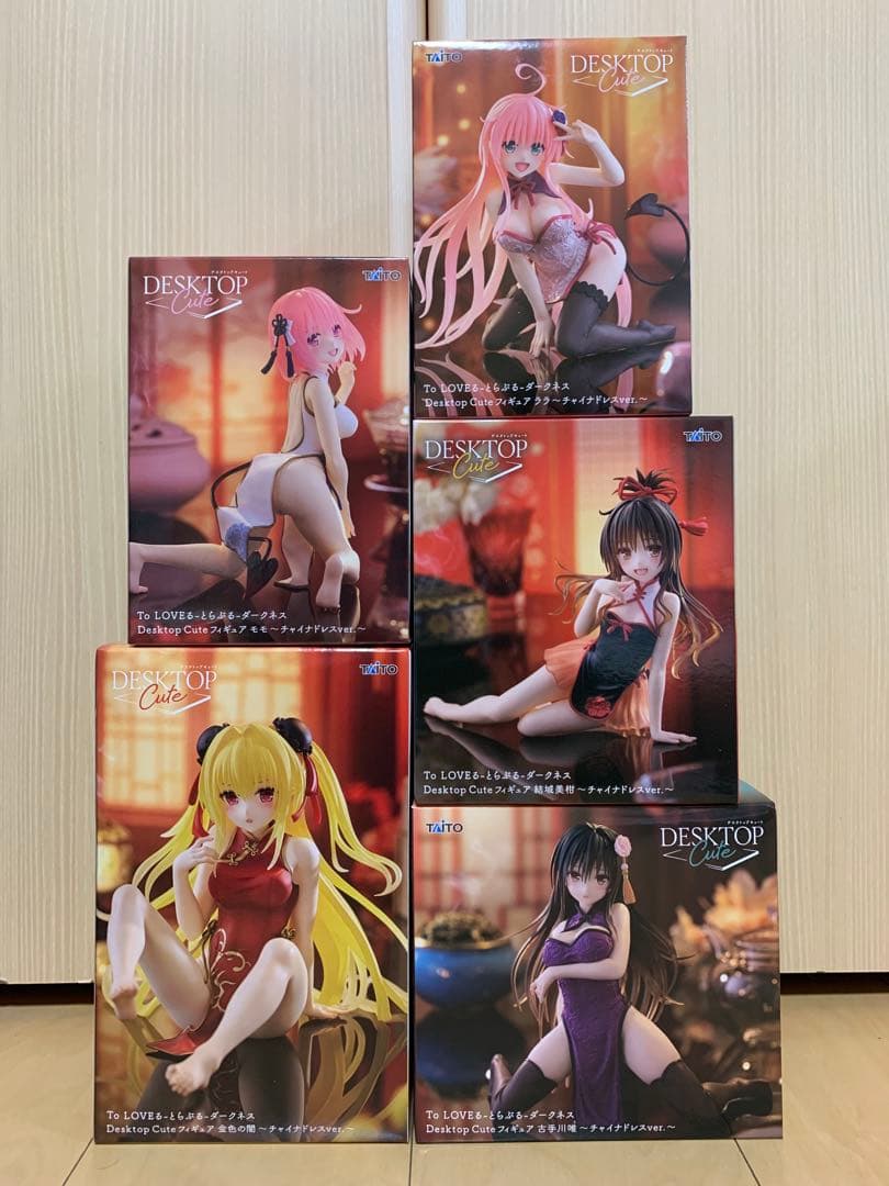 【未開封】ToLOVEるダークネス Desktop Cute フィギュア5点