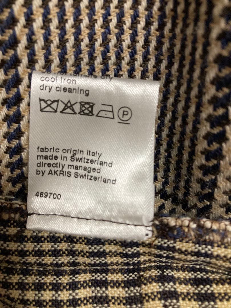 AKRIS チェック柄 テーラードジャケット