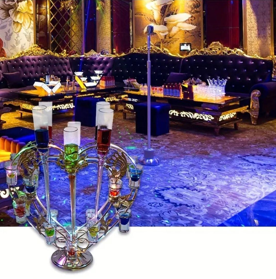 【新品未使用未開封】テキーラ観覧車 ハート LEDショットグラススタンド