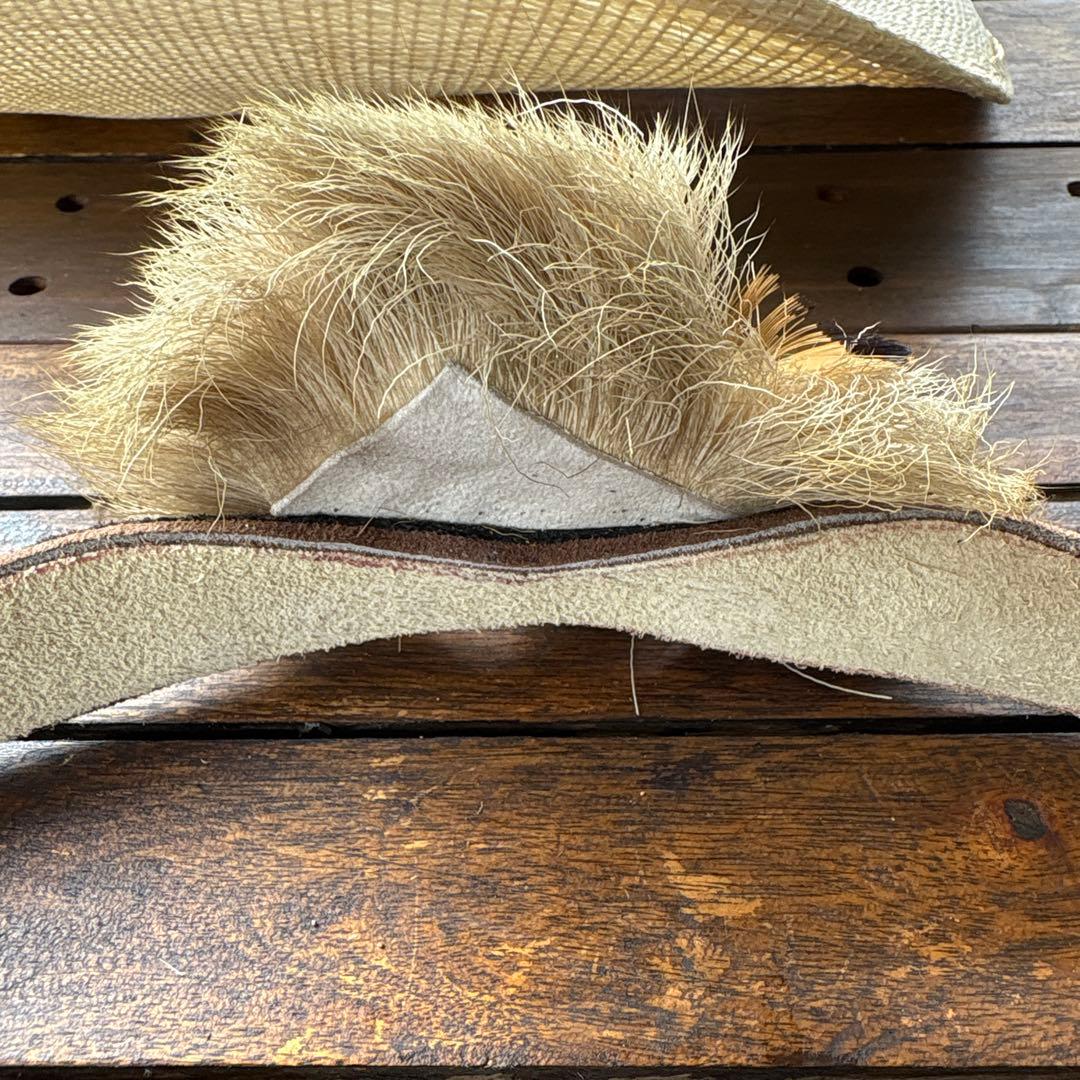 ガラガラ蛇のハットベルト、本物、蛇の剥製、蛇革