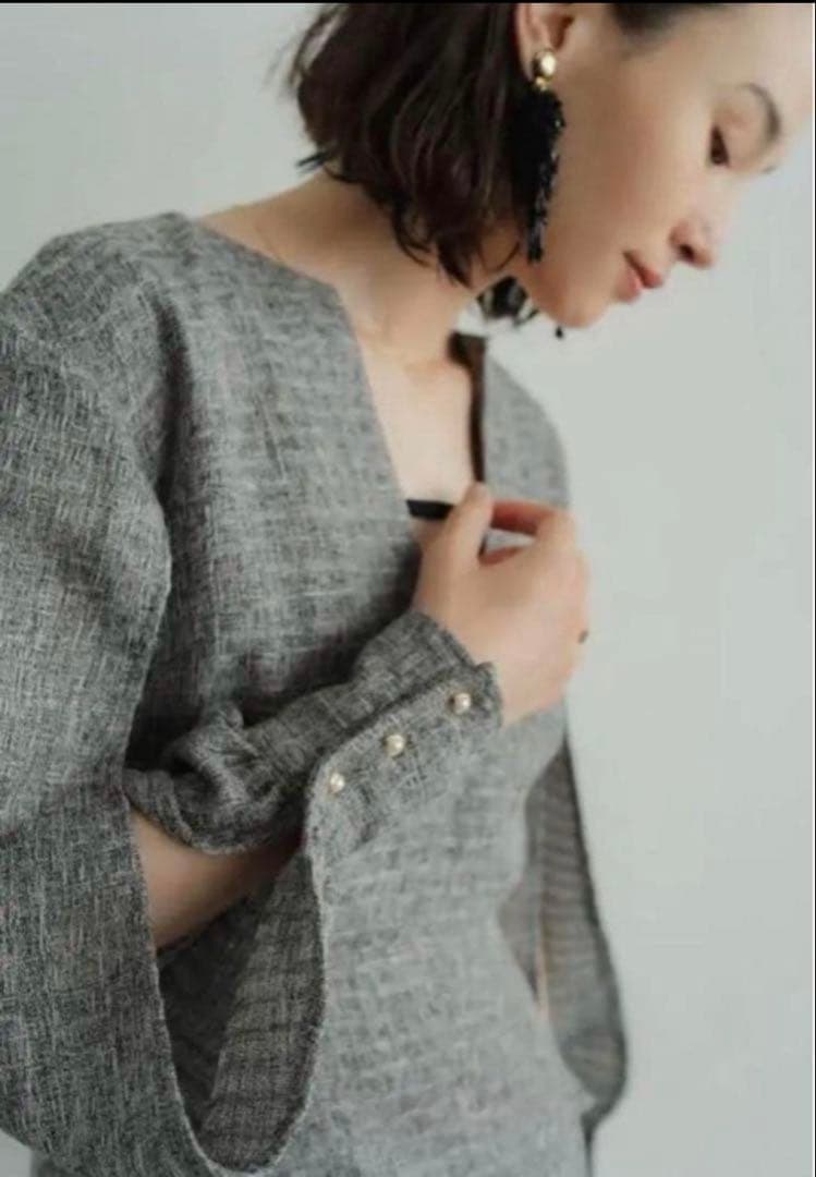 KNUTH MARF tweed mermaid OPマーメイドワンピース