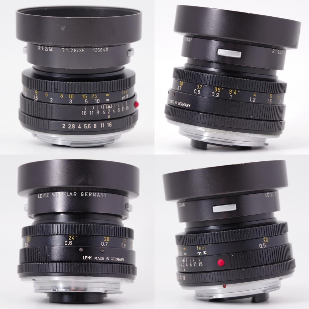 Leica SUMMICRON-R 50mm F2 １カム 純正フード付
