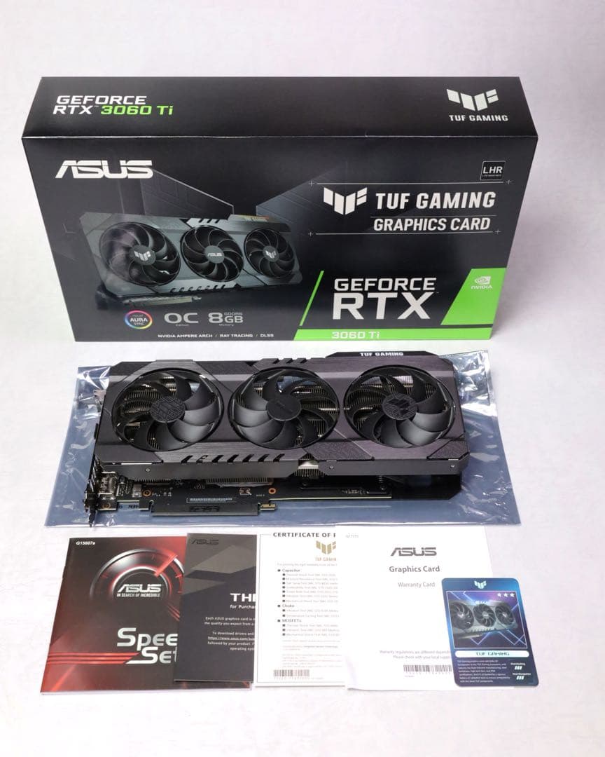 グラフィックボード・グラボ・ビデオカード ASUS TUF-RTX3060TI-O8G-V2-GAMING 8GB