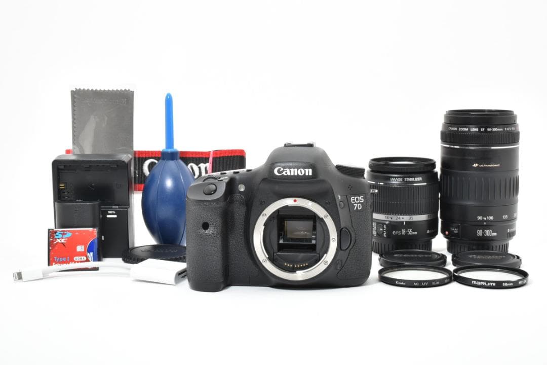 キヤノン Canon EOS 7D ダブルレンズセット 手ぶれ補正付 すぐ使える