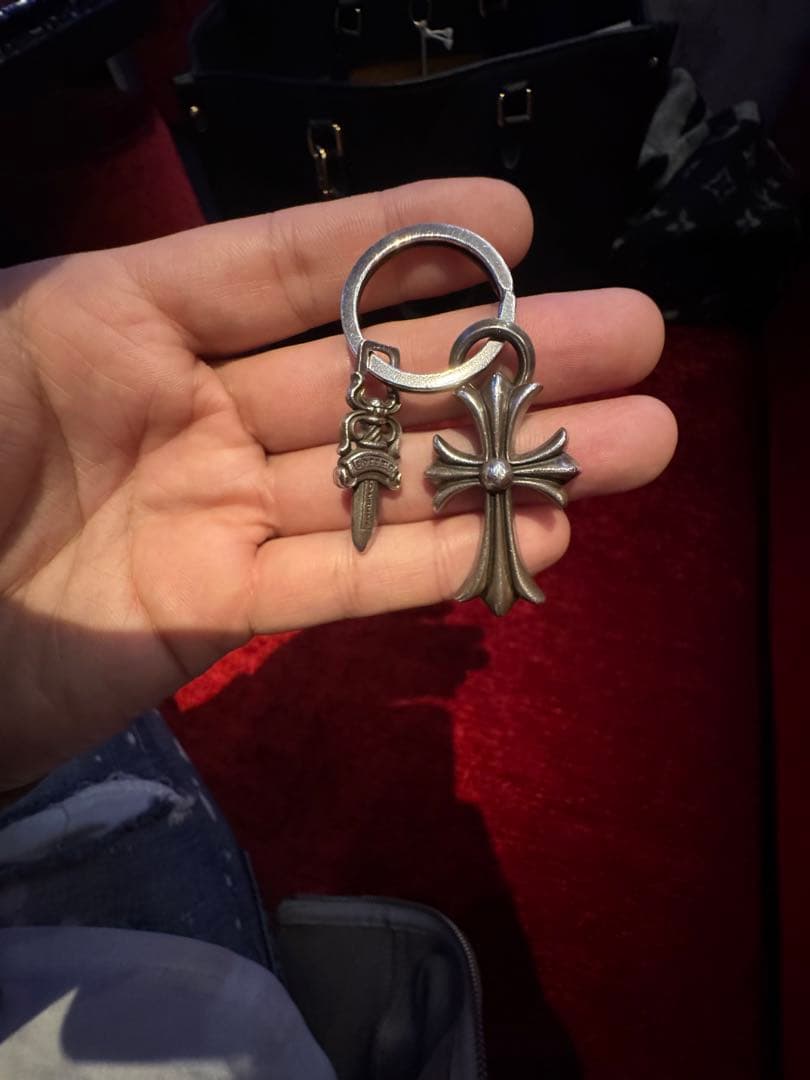 クロムハーツ　スモールCHキーリング　ダガー