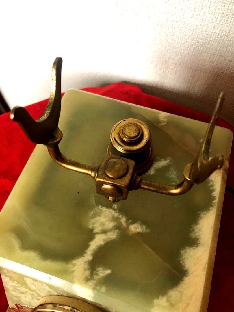 アンティーク　大理石　電話　昭和　レトロ　ダイヤル