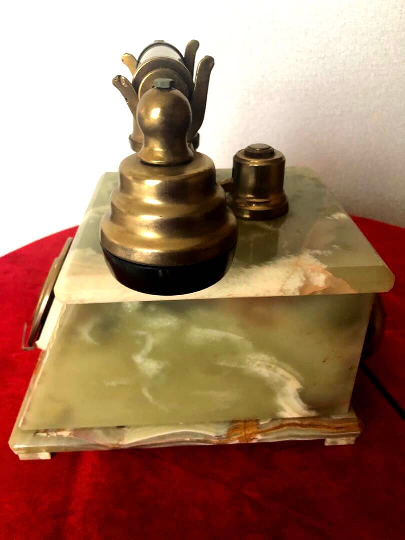 アンティーク　大理石　電話　昭和　レトロ　ダイヤル