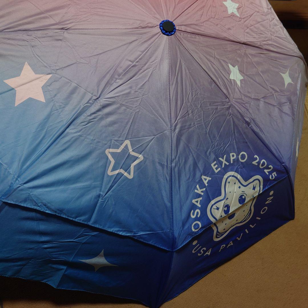 大阪関西万博 アメリカ館 スパーク折りたたみ傘 自動開閉ジャンプ式