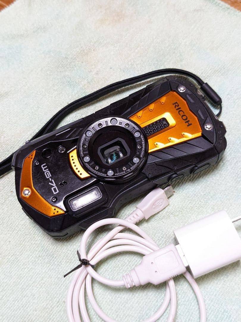 リコー　WG-70.防水デジタルカメラ。
