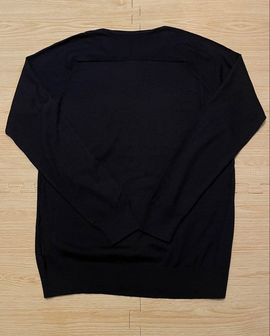 極美品 コスチュームナショナル カシミヤ・シルク混 ニット S 濃紺 イタリア製