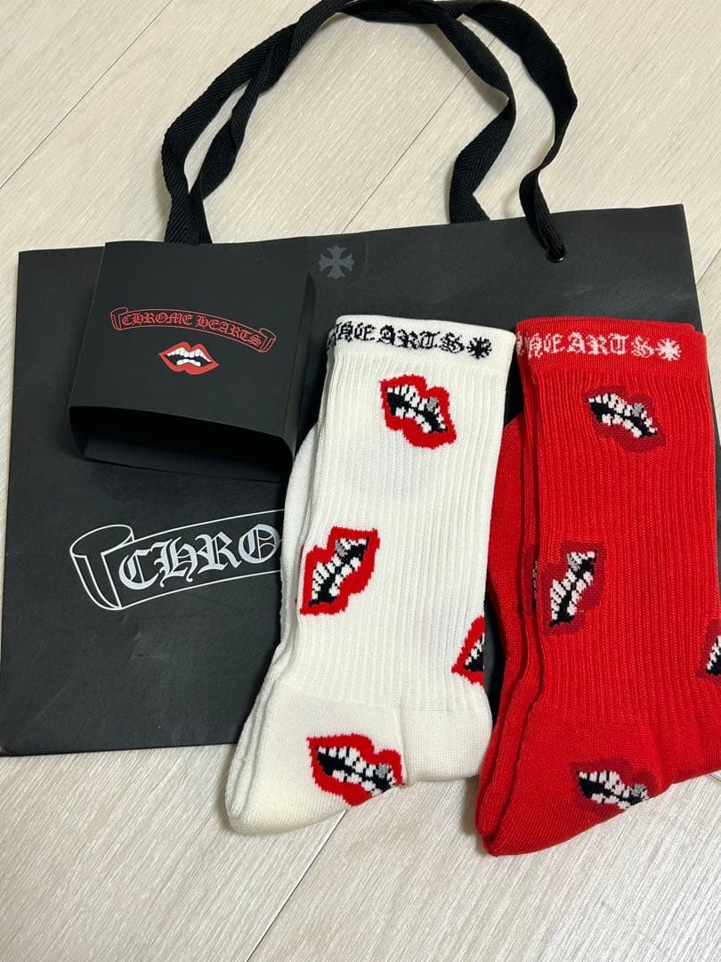 クロムハーツ ソックス 白色サイズS