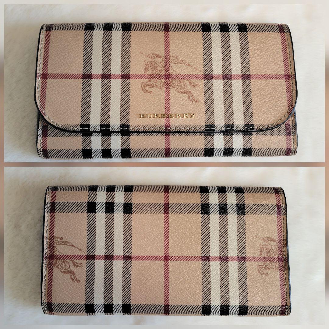 BURBERRY　長財布　ノバチェック　シャドウホース　美品
