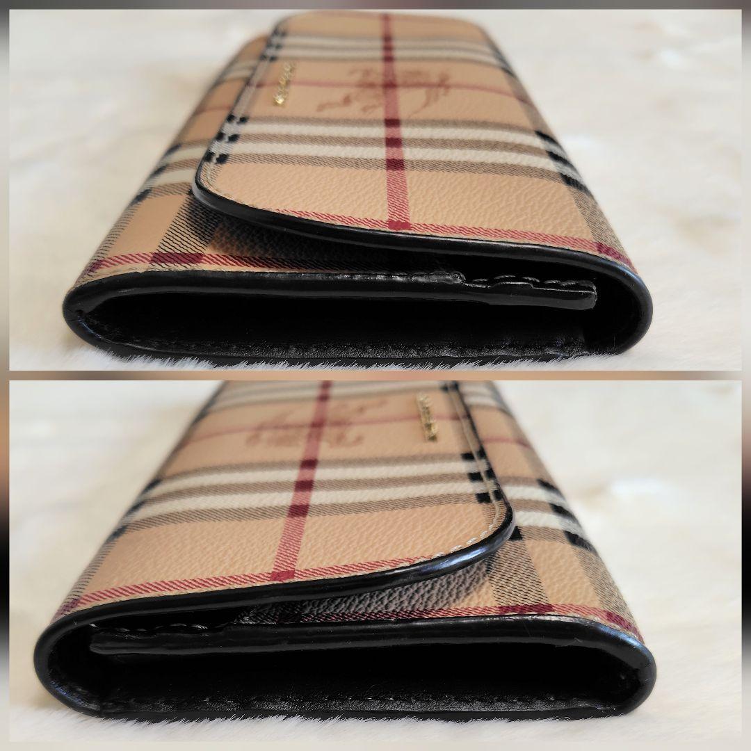 BURBERRY　長財布　ノバチェック　シャドウホース　美品