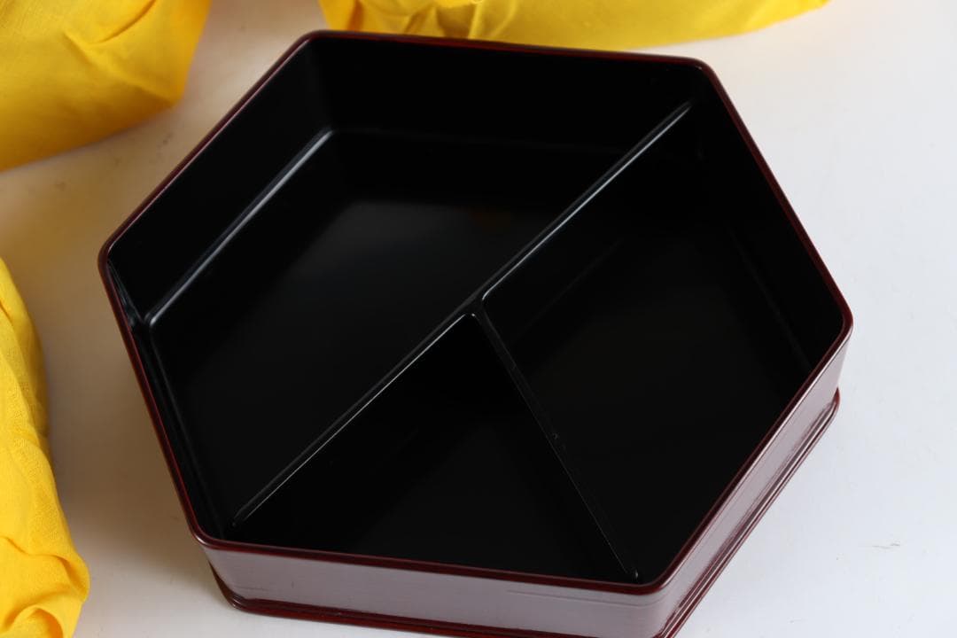 能登輪島塗 慶塚作 亀甲弁当 五客