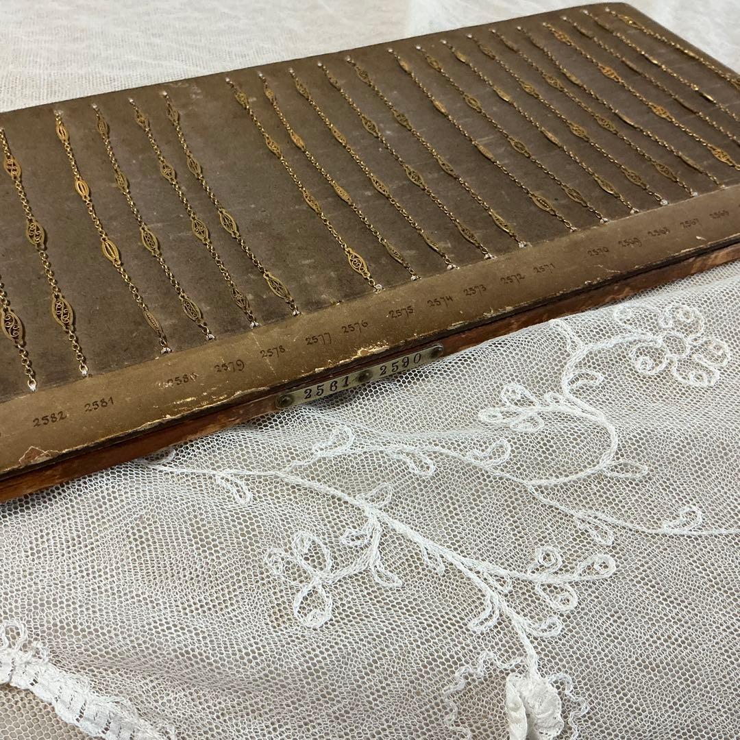 ＊希少＊　フランスアンティーク　フィリグリーチェーン　ジュエリー　サンプル　見本