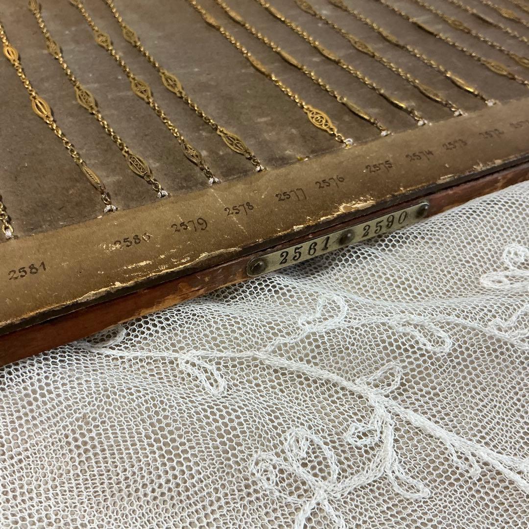 ＊希少＊　フランスアンティーク　フィリグリーチェーン　ジュエリー　サンプル　見本