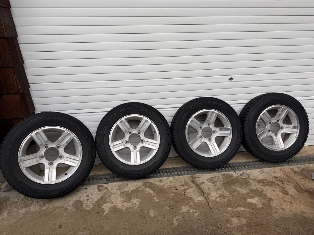 ジムニーJB23純正ホイールとスタッドレスタイヤ4本セット