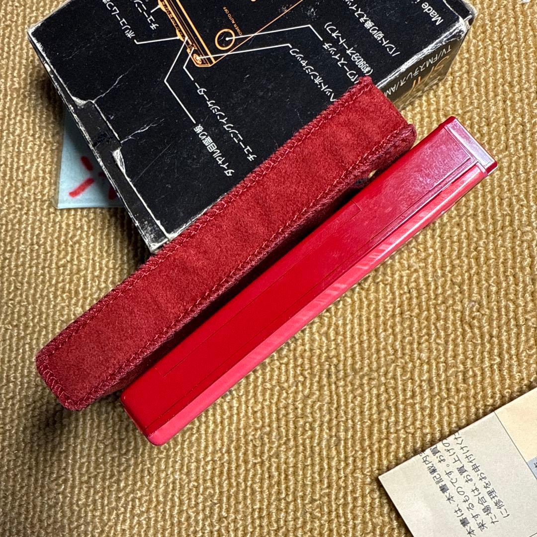 SONY SRF-15V ソニー TV/FM/AM ポケットラジオ レッド