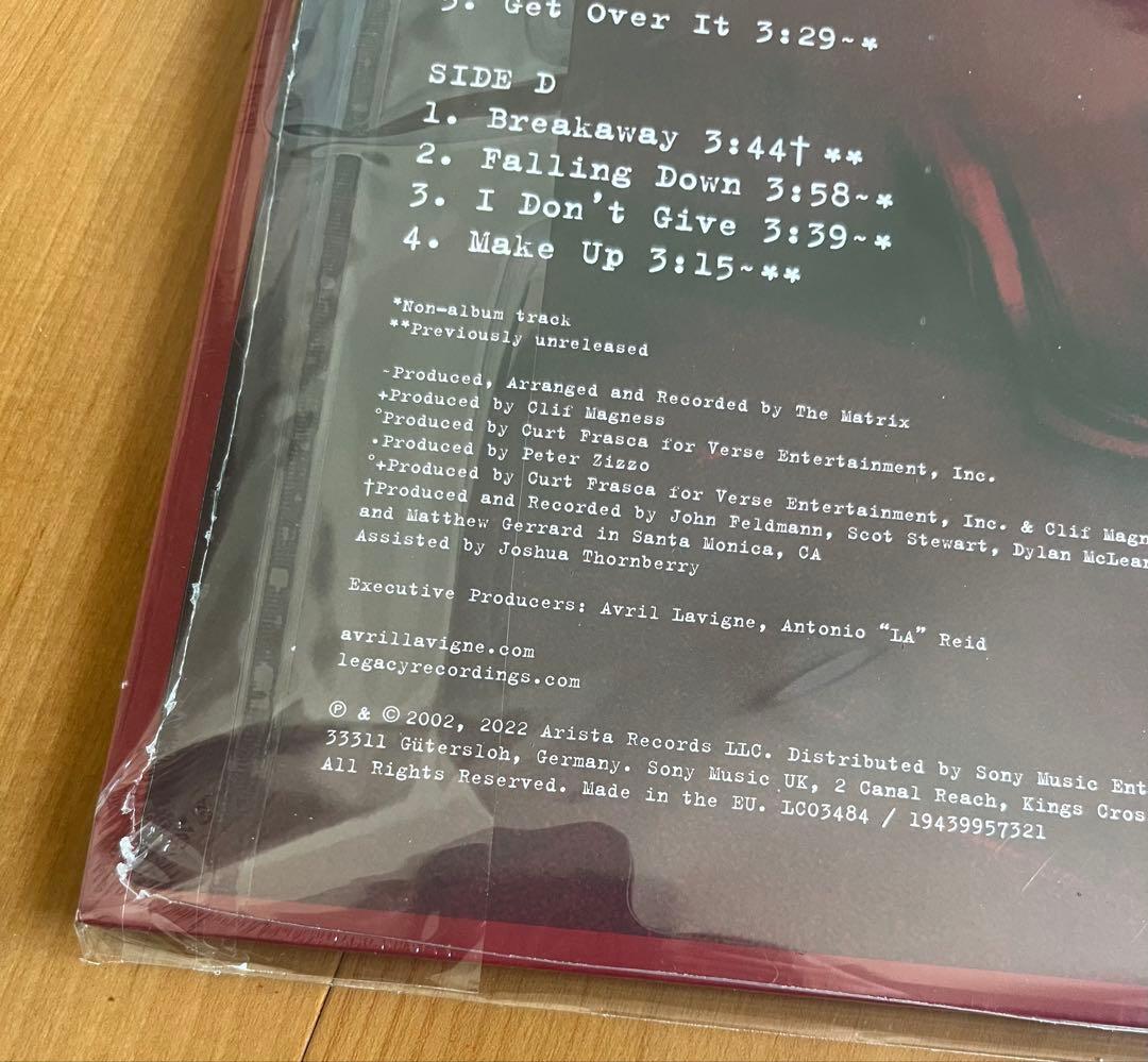 新品未開封 アヴリル　ラヴィーン レット・ゴー 20周年記念盤 レコード