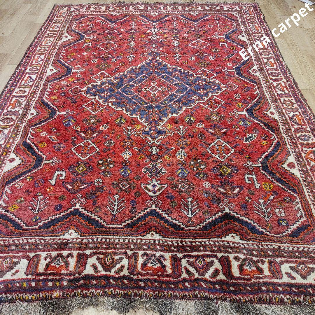 ペルシャ絨毯　シ－ラーズ産 245x170 クリーニング済 shiraz